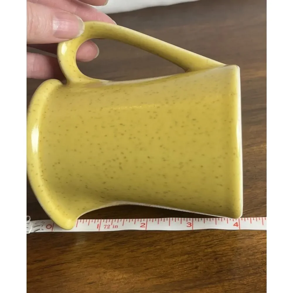 Imperial Ironstone Lemon N Lime Creamer By W. Dalton, Specked Yellow, Japan Made